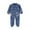 Blue, variant on MUXiin Baby Girls Bodysuits Long Sleeve Cute Cartoon Print Outfits For Toddler Soft Comfortable Stretchy Zip Up Romper For Daily Wear Indoor Outdoor,9-12 Months,Brown