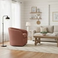 thumbnail image 6 of Mainstays Miles Swivel Accent Chair, Merrimac Terracotta, 6 of 7