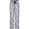 thumbnail image 4 of SofiePJ, Women's, Warm Plush Soft Fleece Button Down Pajama Gift Set, Grey Black, S, 4 of 6