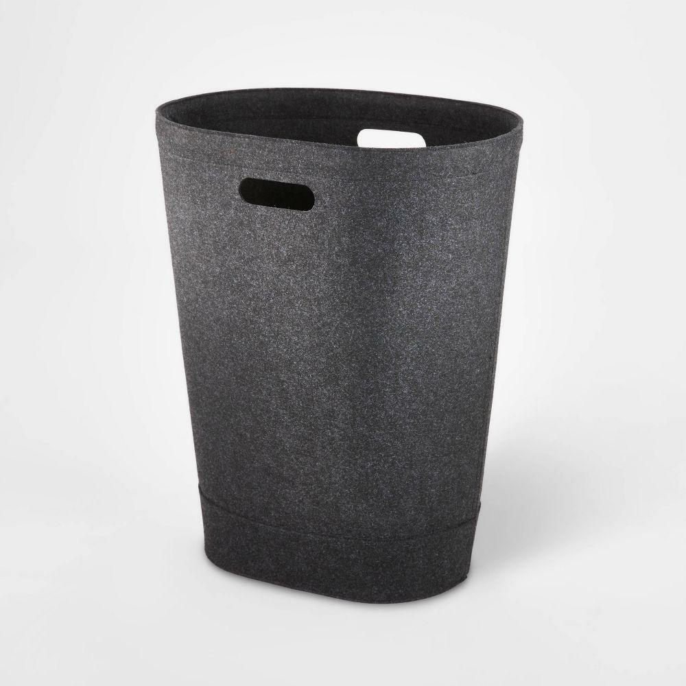 Felt Hamper Charcoal Gray