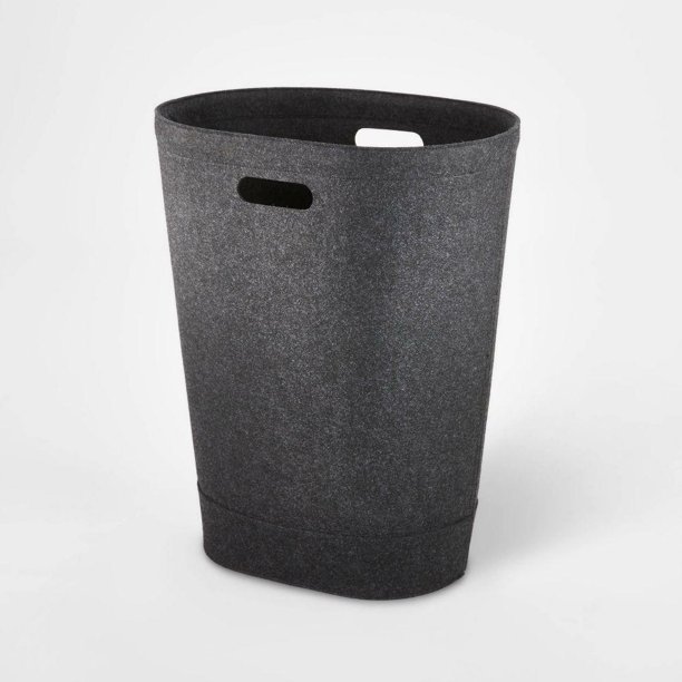 Felt Hamper Charcoal Gray
