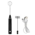 thumbnail image 5 of Langgg Mousseur à Lait Automatique avec 3 Vitesses Réglables, 2 Fouets en Fil d'Acier Inoxydable, Batterie Intégrée de 1200 mAh, Agitateur pour Café, Lait et Chocolat, 5 of 5