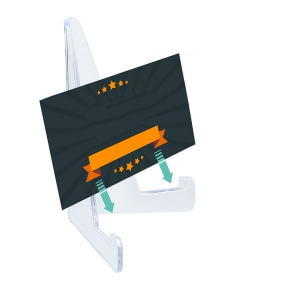 WHAMVOX Trading Card Display Stand 6Pcs Clear Plastic for Sports Card Holder Stand Collectors