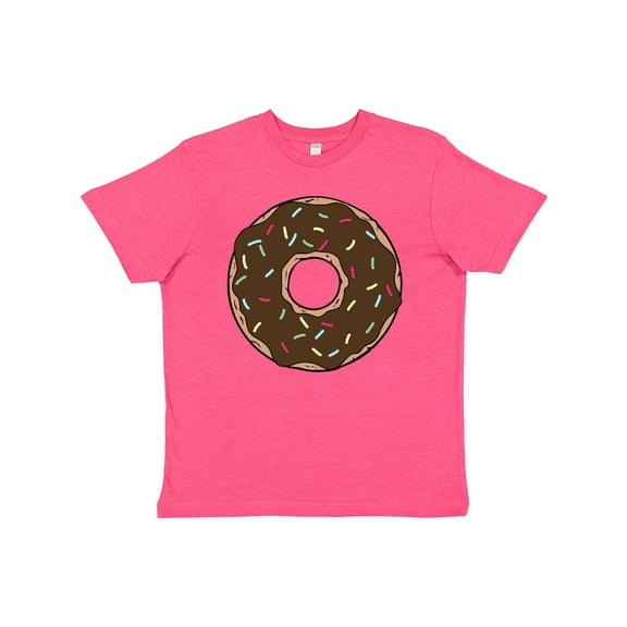 Inktastic Chololate Donut with Sprinkles Youth T-Shirt