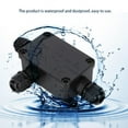 thumbnail image 4 of Compact Black PC Waterproof Junction Box with IP66 Rating, 3-6.5mm Cable Compatibility for Indoor and Outdoor Use, 4 of 7