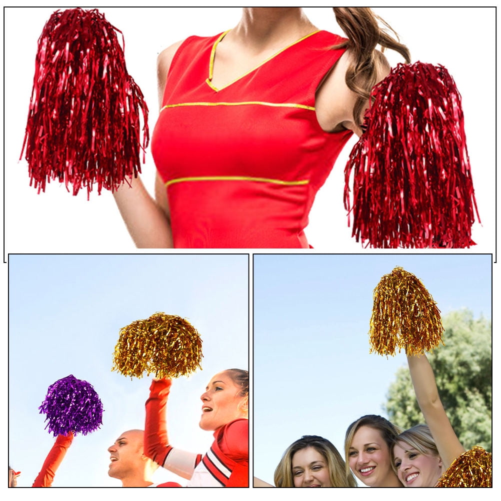 KAKOWELY Pom Poms Cheerleading Bulk 28Pcs 11.8X0.8X0.8In Gold