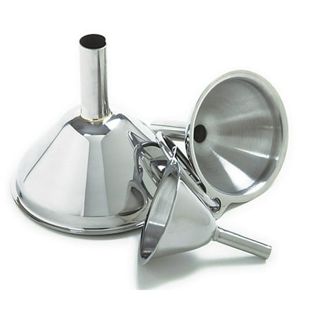 - Norpro Stainless Steel Funnel Set (3 Pieces)
