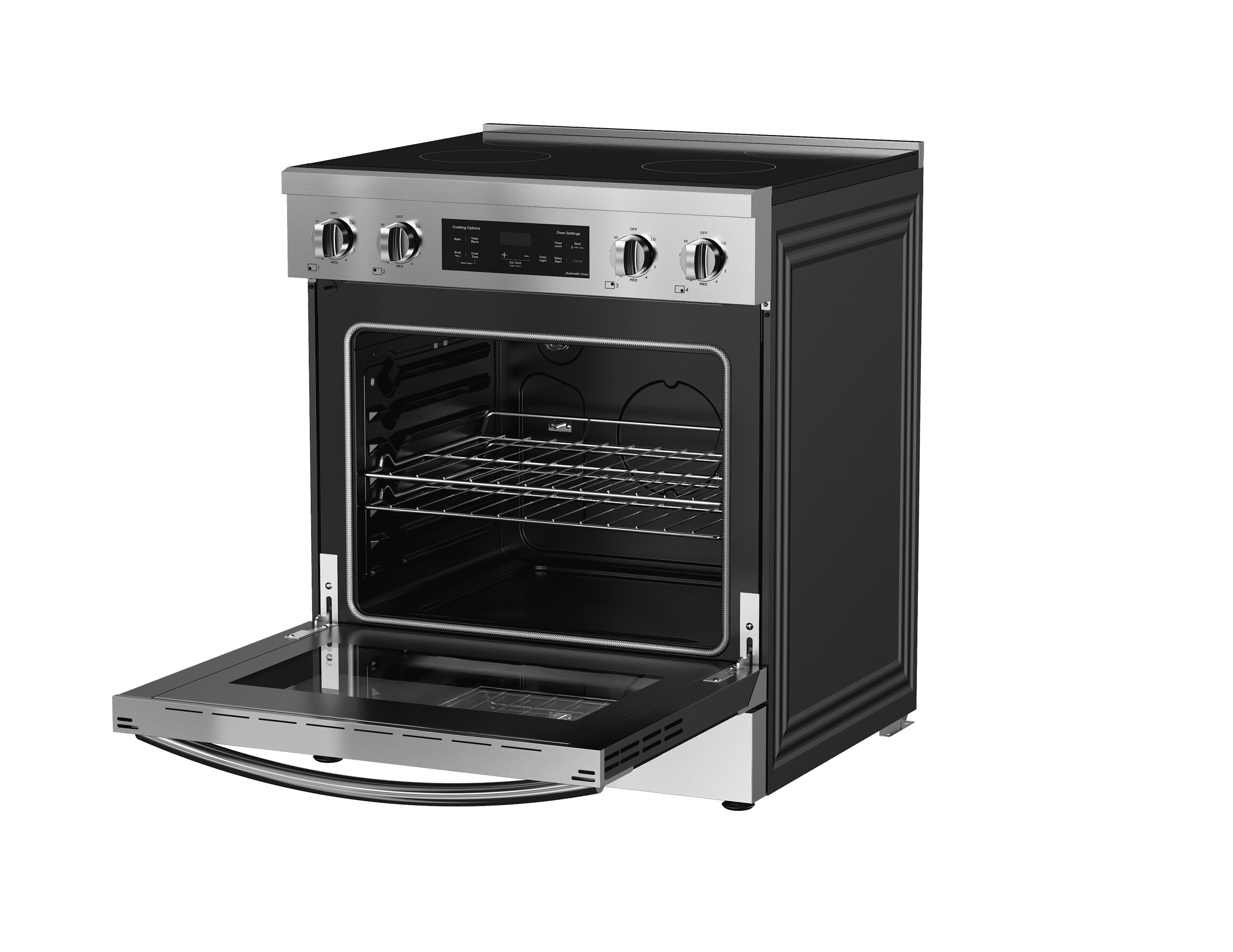 Hamilton Beach 30” Electric Range with 5.0 Cu. ft. Oven, Convection & Air Fry, Stainless Steel