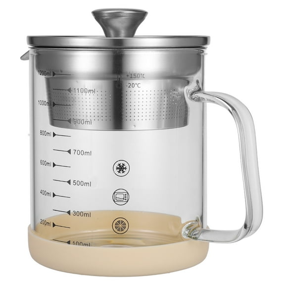 HEANUJJ Transparent Multi Function Fat Separator with Removable Strainer for Home Kitchen