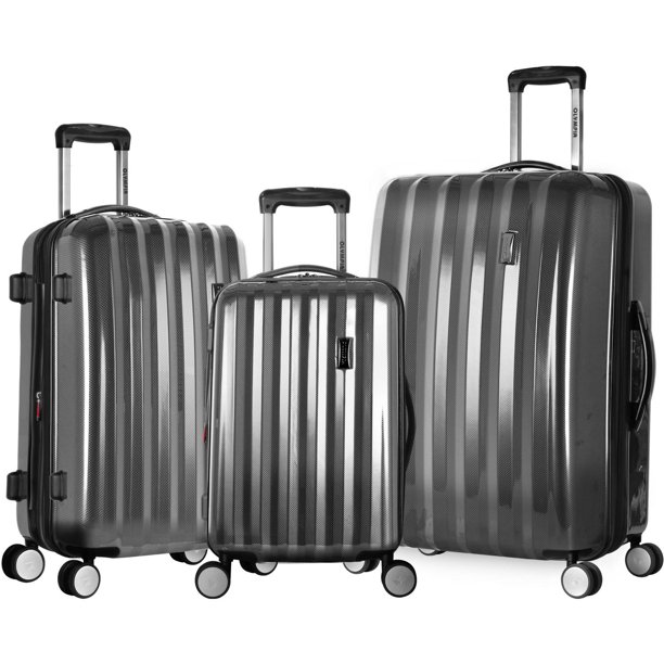 Olympia USA Olympia Titan 3 Piece Expandable Luggage Polycarbonate