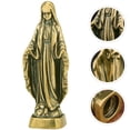 thumbnail image 3 of 1Set Miniature Brass Maria Statue Golden Virgin Mary Ornament For Home Decor, 3 of 8