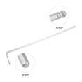thumbnail image 3 of Uxcell 3/32" Ball End Hex Wrench, L Shaped Long Arm 40Cr Repairing Tool, SAE Sizes, 3 of 6