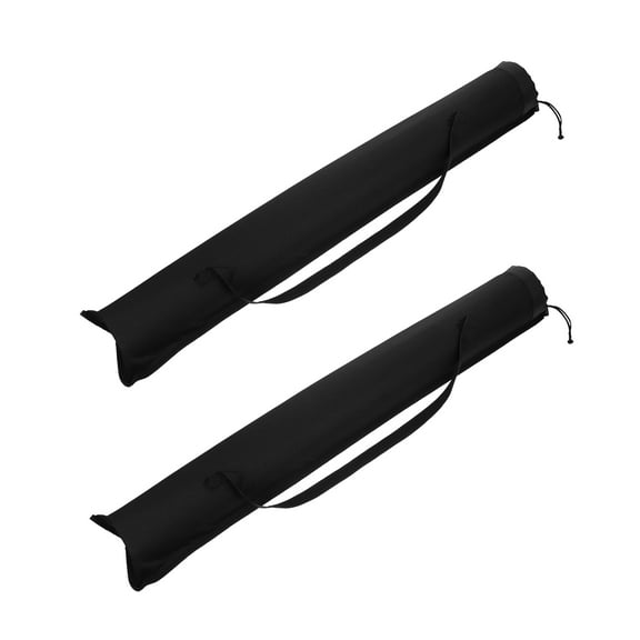 2 Pcs Storage Pouch Carrying Bag Trekking Poles Survival Walking Stick Case Black