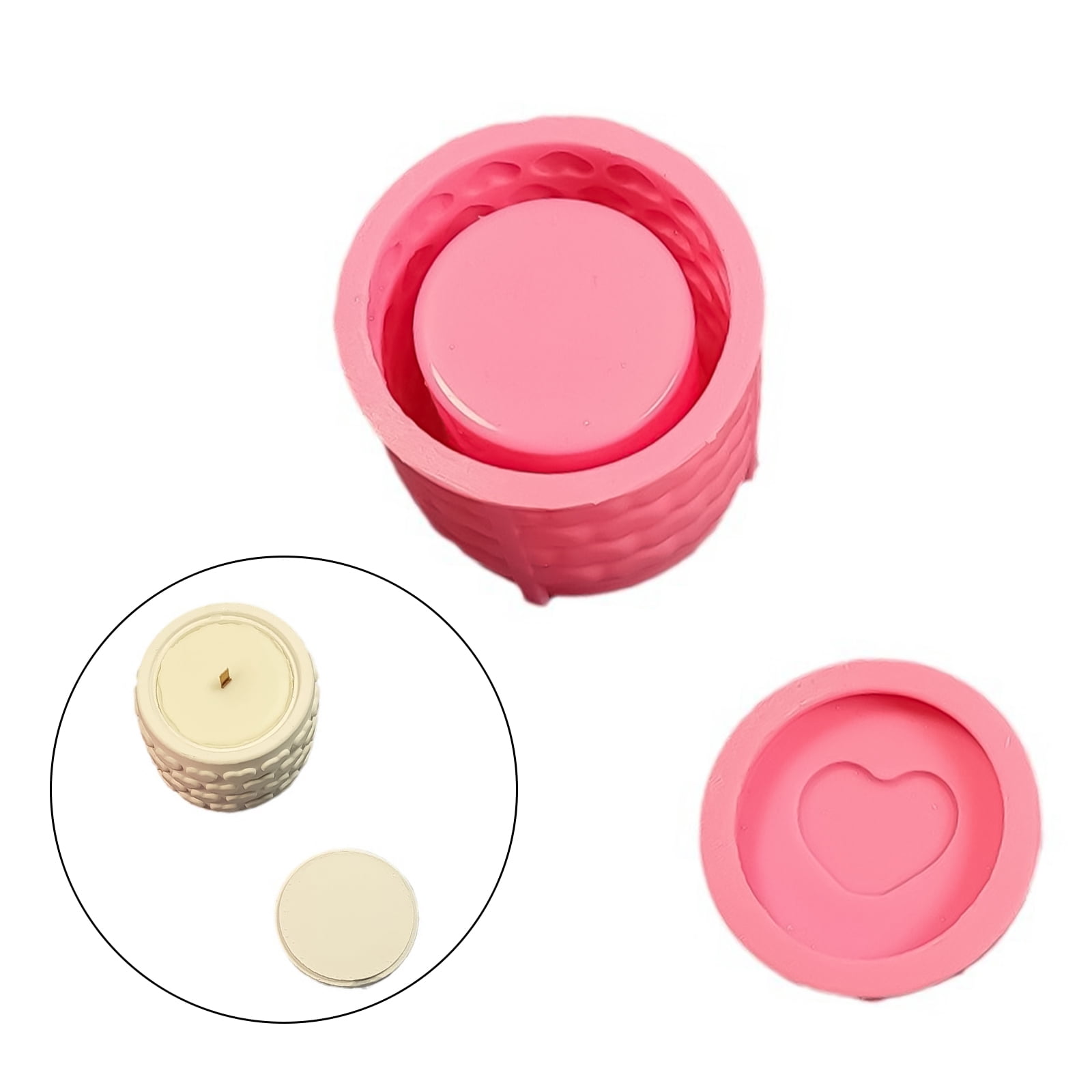 Handmade Cylinder Cup Molds Silicone Moulds Jar Molds Plaster Molds Epoxy Resin Molds for Making