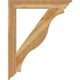 thumbnail image 3 of Ekena Millwork 4"W x 32"D x 40"H Funston Traditional Rough Sawn Bracket, Western Red Cedar, 3 of 4