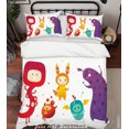 thumbnail image 2 of 3D Cartoon Animal Monsters Pattern Quilt Cover Set Bedding Set Duvet Cover, 2 of 3