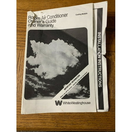 White Westinghouse Air Conditioner Product Manual