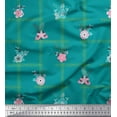 thumbnail image 1 of Soimoi Poly Georgette Fabric Leaves & Floral Artistic Print Fabric by the Yard 52 Inch Wide, 1 of 5