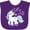 Purple, variant on Inktastic Lil Sis Unicorn Little Sister Girls Baby Bib