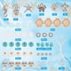 thumbnail image 2 of 1 caja de 277 cuentas de tortuga para hacer pulseras, kit de abalorios para hacer pulseras, dijes de tortuga, dijes de estrella de mar, caballito de mar, dijes de concha marina, para verano, Hawaii, 2 of 9