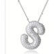 thumbnail image 1 of Collar Cadena Dije Alphabet Charms Con Letra S Para Mujer, 1 of 5