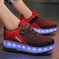 thumbnail image 5 of YAZI Kids Roller Shoes Boy Girl Sneakers with Wheels Become Sport Sneaker with Led for Christmas Birthday Children Show Gift, 5 of 15