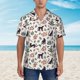 thumbnail image 2 of Fotbe Black Cat And Snake Camisa Hawaiana para Hombre Unisex – Camisa Casual de Verano con Botones de Manga Corta de Algodón y Lino,X-Large, 2 of 7