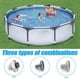 thumbnail image 3 of onlyliua Ofertas Del Día Por Tiempo Limitado Boquilla Entrada de Piscina Giratoria 360 Grados para Piscina Diámetro 32/38 Mm Boquilla de Salida Airstone Accesorios para Piscina con 2 Abrazaderas de M, 3 of 6
