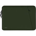 thumbnail image 1 of Funda para portátil Naukay de 15.6 pulgadas, color verde militar, impermeable, 1 of 7