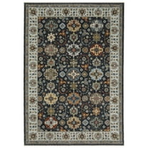 Oriental Weavers Aberdeen Area Rug - 561B1 - 5'3" x 7'6" - in Blue/ Multi - Vintage Inspired, Stain Resistant, Family and Pet Friendly , Bedroom, Office Rug