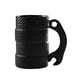 thumbnail image 2 of Taza Taza de cerámica con asa dorada galvanizada negra para café, hogar, oficina, cocina, regalo (1 unidad) JASKFLY, 2 of 9