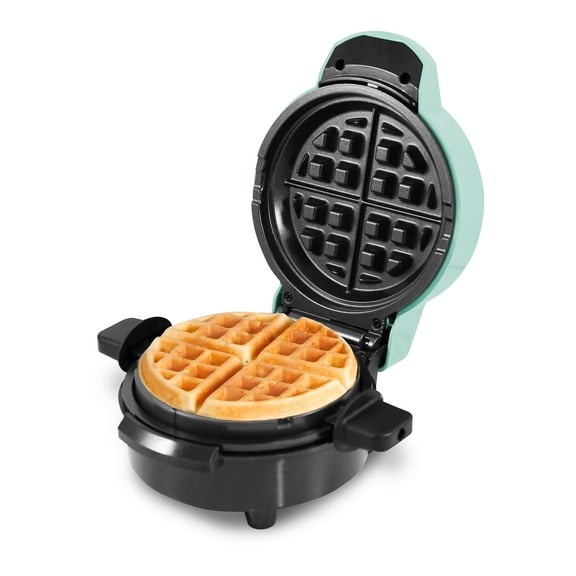 Elite Gourmet Fluffy Stuffed Extra Thick Belgian Waffle Maker, Mint
