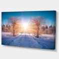 thumbnail image 2 of Winter Landscape in City Park - Landscape Canvas Art Print, 2 of 4