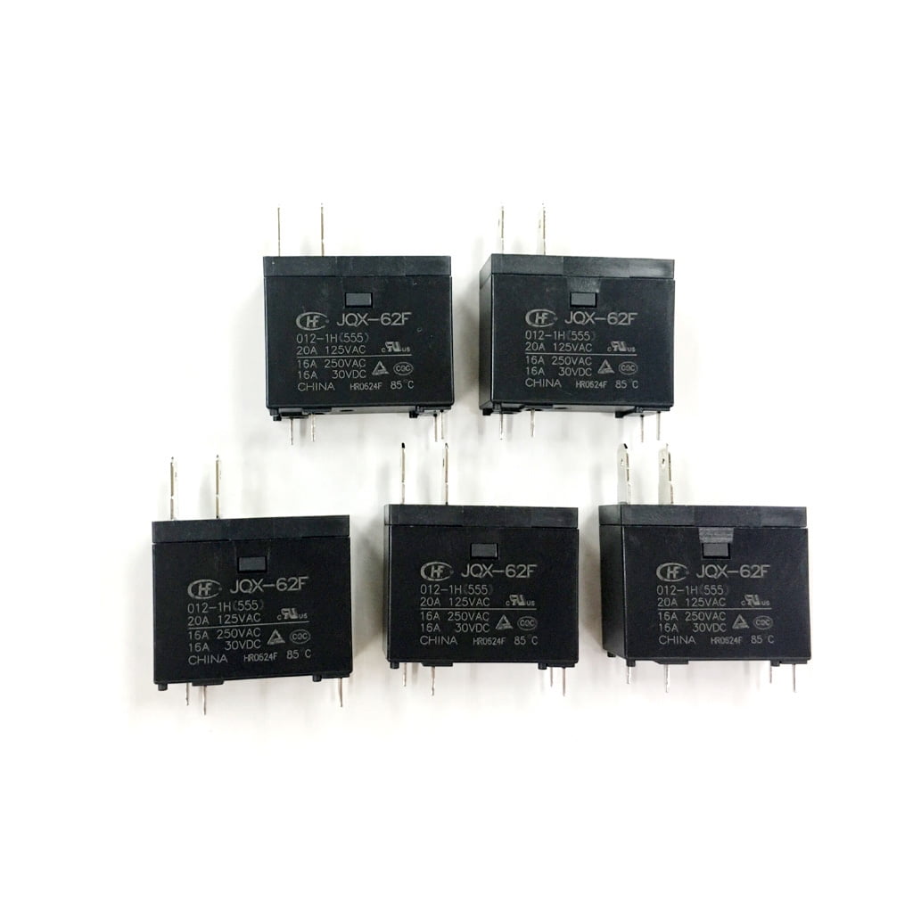 5Pcs Water Heater Microwave Oven Relay 12VDC JQX-62F-012-1H HF62F-012-1H