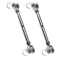 thumbnail image 4 of 2pcs Stainless Steel Screw Turnbuckles Wire Rope Tension Tensioner (Silver), 4 of 7