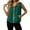 Green, variant on Hooded Sleeveless Zip Vest for Women, Drawstring Hem, Lightweight Casual Layering Outerwear, 1 Piece, S-XXL, Plus Size Friendly