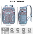 thumbnail image 2 of Cooler Backpack Mandala Ethnic Zen Pattern, Leak Proof Lunch Backpack, Tribal Abstract Floral Design Bag for Outdoor Beach Camping, 2 of 6