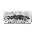 thumbnail image 1 of Adventure Computer Mouse Pad, Journey and Exploration Themed Follow Your Dream Words Wanderlust Abstract, Rectangle Non-Slip Rubber Mousepad X-Large, 35" x 15", Dark Green White, by Ambesonne, 1 of 2