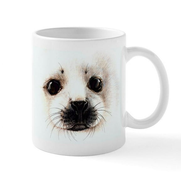 CafePress - Baby Seal Mug - 11 oz Ceramic Mug - Novelty Coffee Tea Cup