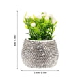 thumbnail image 2 of Cute Car Flower Vase White Plastic Dashboard Flower Pot with Lifelike Realism for Decoration, 2 of 5