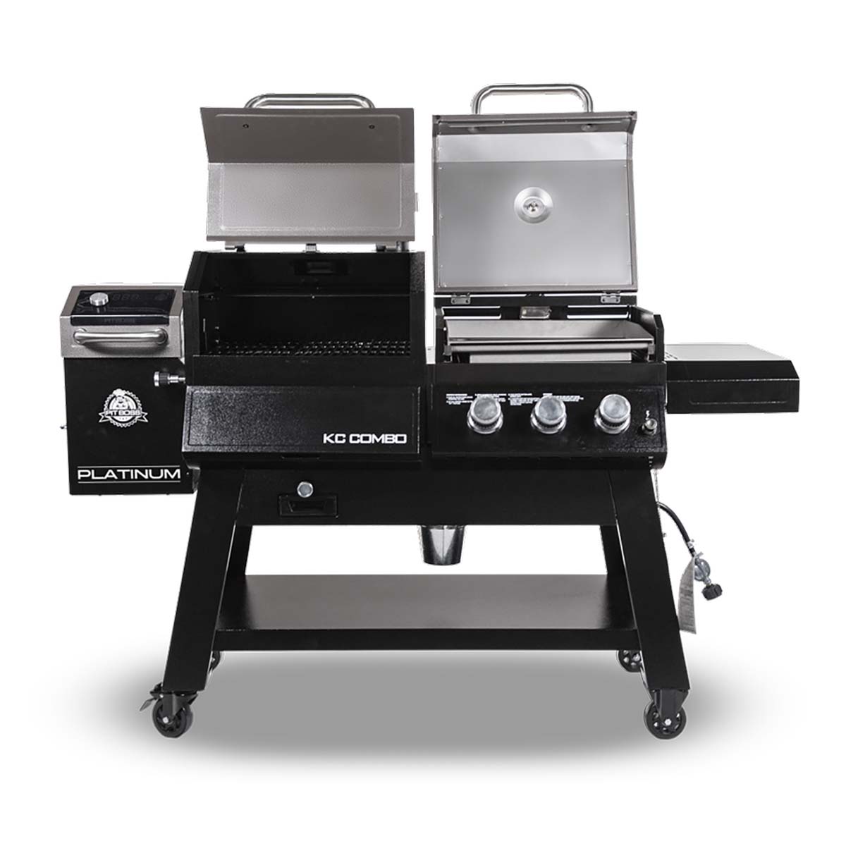 Pit Boss Platinum KC Combo, Wi-Fi® and Bluetooth® Wood Pellet and Gas Grill - image 3 of 16