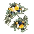 thumbnail image 4 of veasfak 2 Pieces Artificial Wreath Artificial Floral Swag Simulation Garland Flower Swag B, 4 of 9