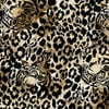 Creative Cuts Fleece 60" wide, 1.5 yard cut fabric, Tiger Print