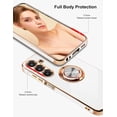 thumbnail image 3 of ZUKKASHAN for Samsung Galaxy A16 5G Case, with 360° Rotating Ring Magnetic Stand, Luxurious Gloss Finish and Electroplating Shockproof Protective Phone Cover Case, 3 of 5