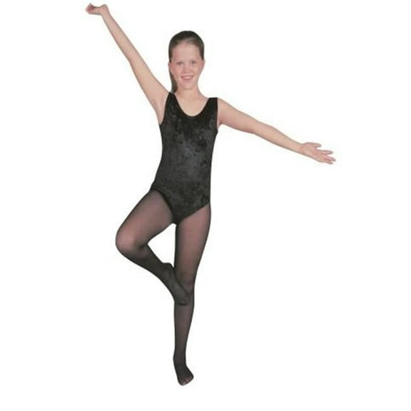 RG Costumes 203-01-XS Velvet Child Leotard Costume Dress - Black, Extra Small