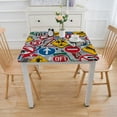 thumbnail image 3 of BANET Driver License Tablecloths, Square Tablecloth New Drive Table Cover for Kids Theme Dinner Table Supplies White, 3 of 7