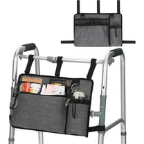 Walker Bag for Folding Walker, Basket for Seniors - Convenient Walker Accessories with Pockets