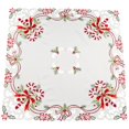 thumbnail image 4 of Candy Cane and Holly Leaves Rectangular Round & Square Doily (33" Round & Square), 4 of 5