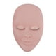 thumbnail image 1 of Cabeza de Maniquí de Pestañas, Cabeza de Maniquí de Maquillaje, Modelo de Entrenamiento Realista, Marco de Cabeza Femenina para Accesorios de Peluquer Rosa, 1 of 8