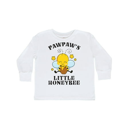 

Inktastic Cute Bee Pawpaw s Little Honeybee with Stars Gift Toddler Boy or Toddler Girl Long Sleeve T-Shirt